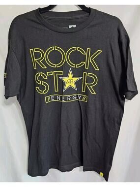 Rockstar Energy Drink Mens T Shirt Size Large Black NEW